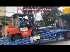Manual Mobile Dock Ramp 10T-20T Portable Loading Dock Ramps